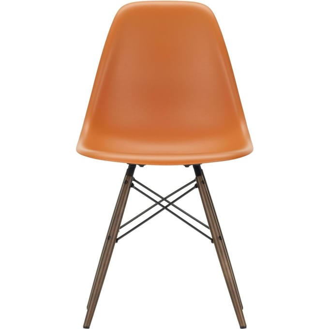 Vitra - DSW Eames Plastic Sidechair - roestoranje RE - donkere esdoorn