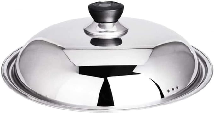 Pan Deksel - Universeel Deksel - Koken op Inductie - Met Stoomopening - 36 cm - Zilver