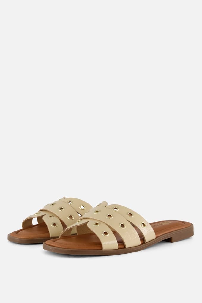 Cellini Cellini Slippers beige Leer
