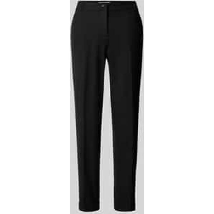 Tapered fit stoffen broek met persplooien, model 'UTE'