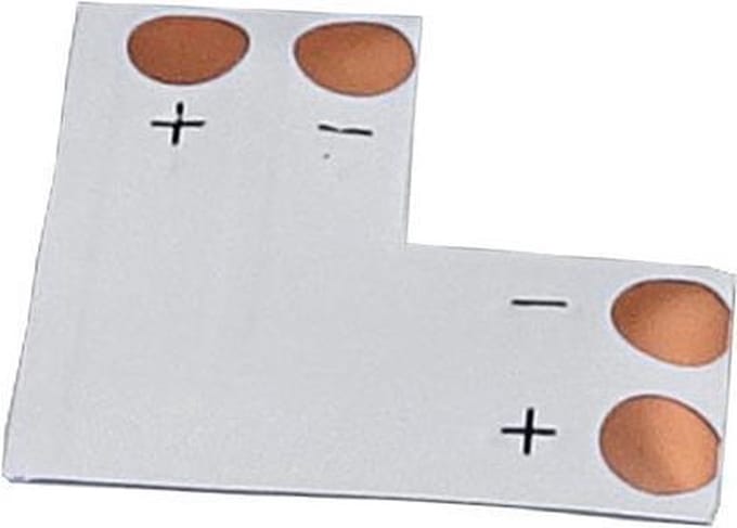 L connector - 10mm PCB - 2 pin - één kleur