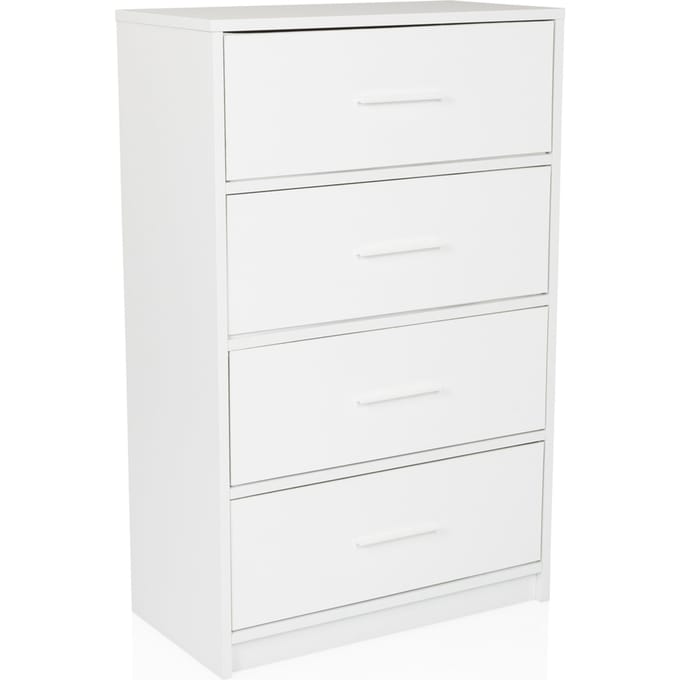Commode ESTORIA 58 x 30 x 91 cm 4 vakken wit hjh LIVING