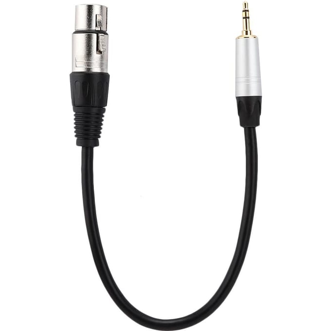 Stereo 3.5mm Mannelijk naar XLR Vrouwelijk o Kabel Converter 3.5mm Adapter 0.3m Lengte