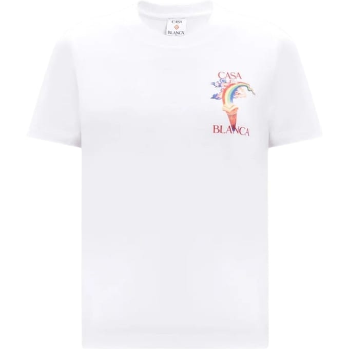 Casablanca Bedrukt, Aansluitend T-shirt Voor Natuurdocenten, Wit