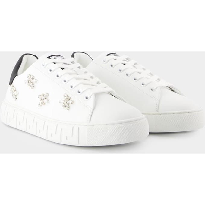 Versace La Greca sneakers - - Stof - Wit