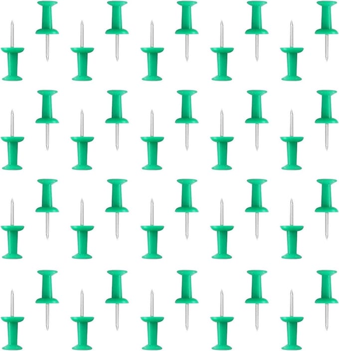 Punaises Kopspijkers - Standaard Pins - Berichten Bevestigen - Herbruikbare Pot - 2000 Stuks - Groen