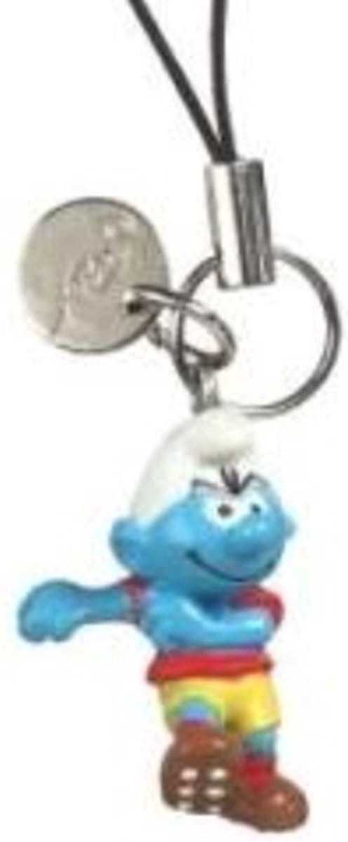 Mini figuurtje de smurfen - Smurfen voetballertje - Plastic 2,5 cm