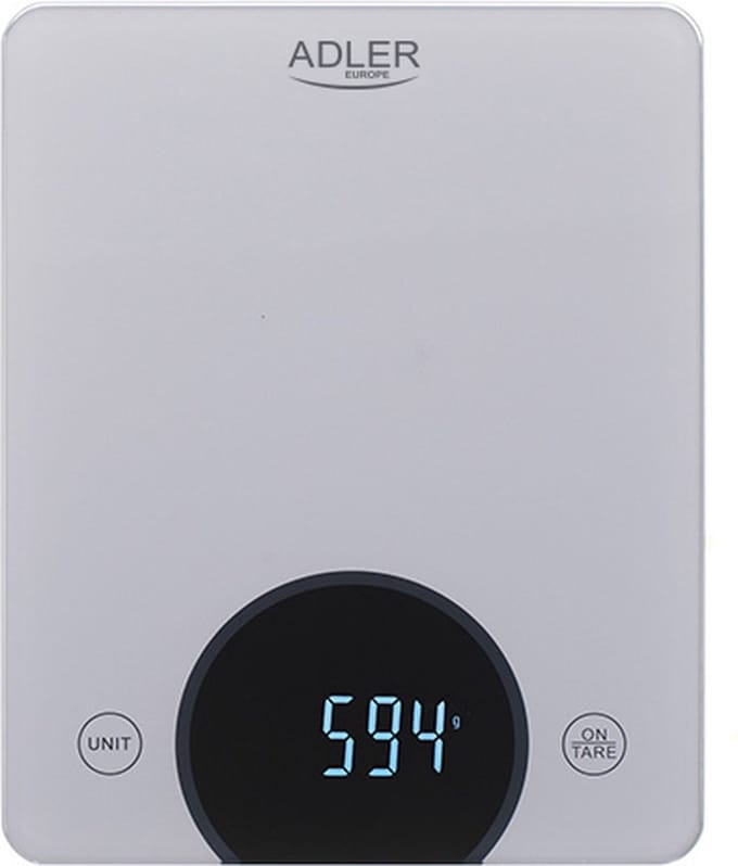 Adler AD 3173S - keukenweegschaal - Grijs - 10 kg