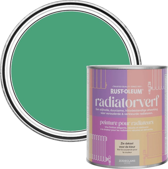 Rust-Oleum Groen Radiatorverf Zijdeglans - Emerald 750ml