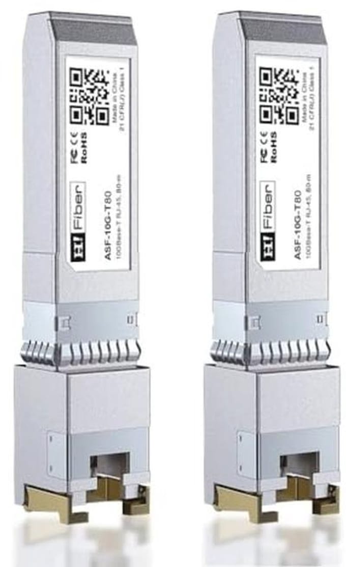 10G SFP+ transceiver module voor Ethernet, 10GBASE-T, 80 meter, SFP+ naar RJ45 connector