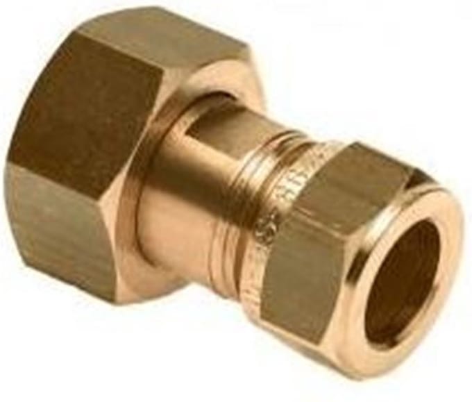 Bonfix 2-delige koppeling - met geborgde neopreenring 1 x 22 - wartelmoer x knel