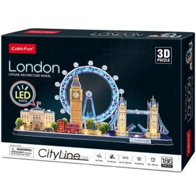 Cubic Fun 3D Puzzle City Line London LED 107pcs. 3D Puzzels
