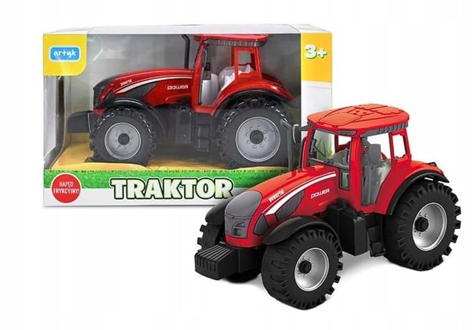 Artyk Mini Boerderij Tractor - Rood met Frictie Aandrijving
