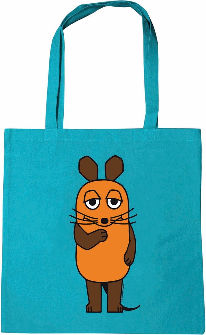 Logoshirt Schultertasche Baumwolltasche Die Sendung mit der Maus