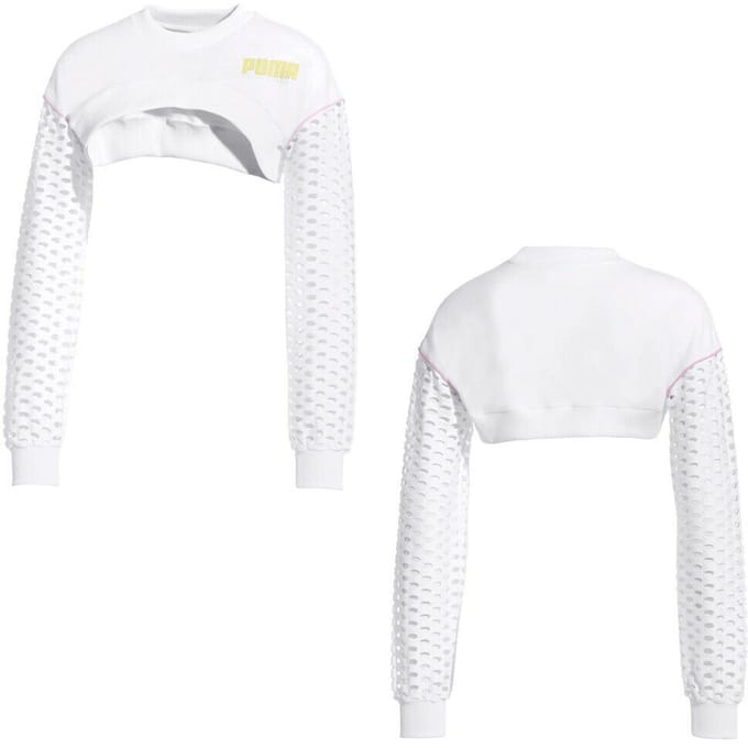 Puma x Sophia Webster Lange Mouw Womens Cropped Top Sweatshirt 578557 02