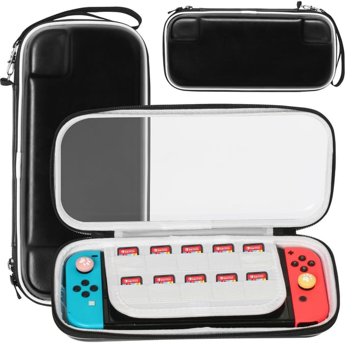 Allecto - Draagtas Nintendo Switch - Transparant en zichtbaar