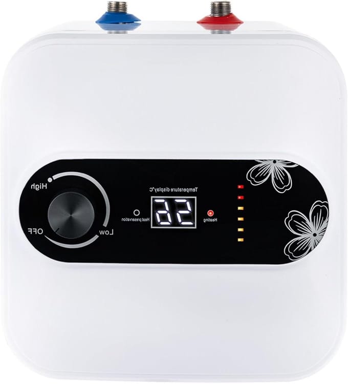 Elektrische Waterverwarmer - Compacte Boiler - Direct Warm Water - Snelverwarmingstechnologie - 8 Liter Capaciteit - Wit