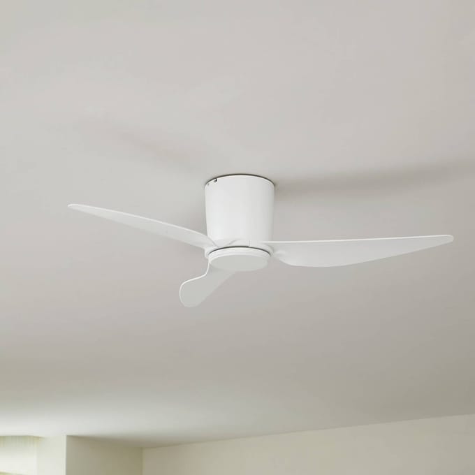 Lindby - Plafondventilatoren zonder verlichting - Metaal, ABS - H: 20.8 cm - wit
