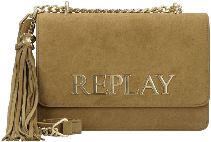 Replay Crossbody tas Leder 25.5 cm - Dames - tannin