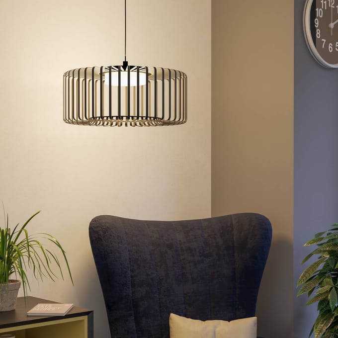 EGLO connect LED hanglamp Ginestrone-Z, 1-lamp, zwart
