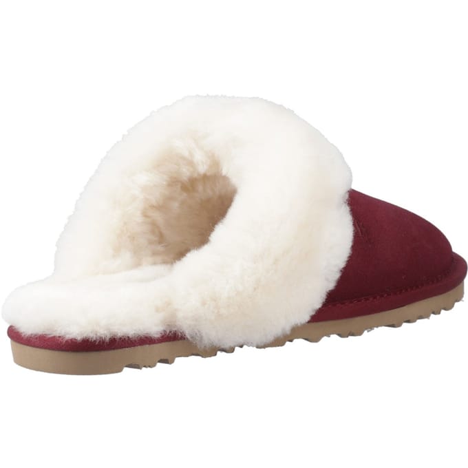Hush Puppies Samantha Suede Dames Bordeaux Slippers