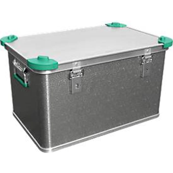 Standaard box, licht metaal, met stapelhoeken, 60 l