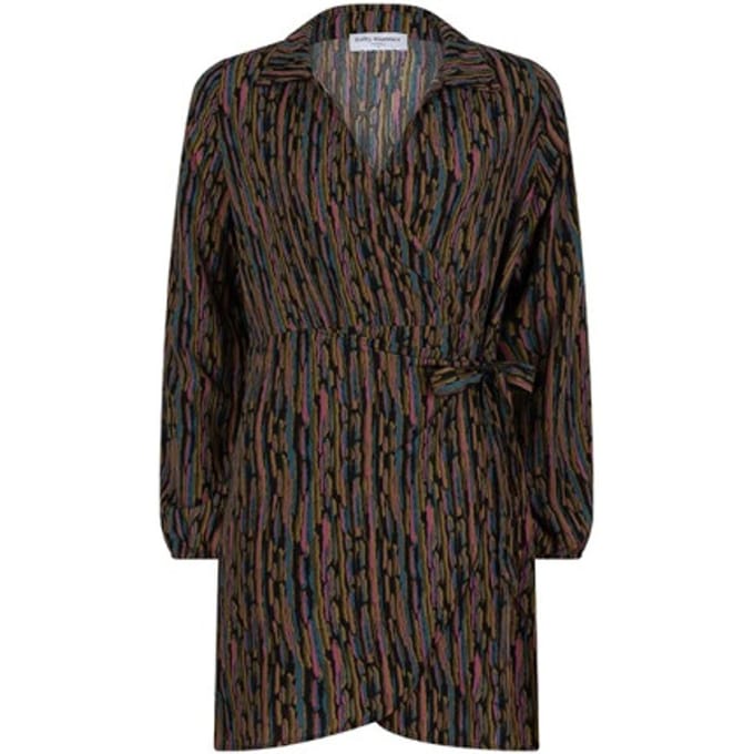 Lofty Manner Jurk Dress Sara 766 Abstract Landscape P Dames Maat - XS