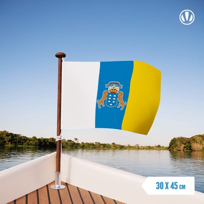 Vlag Canarische Eilanden 30x45cm