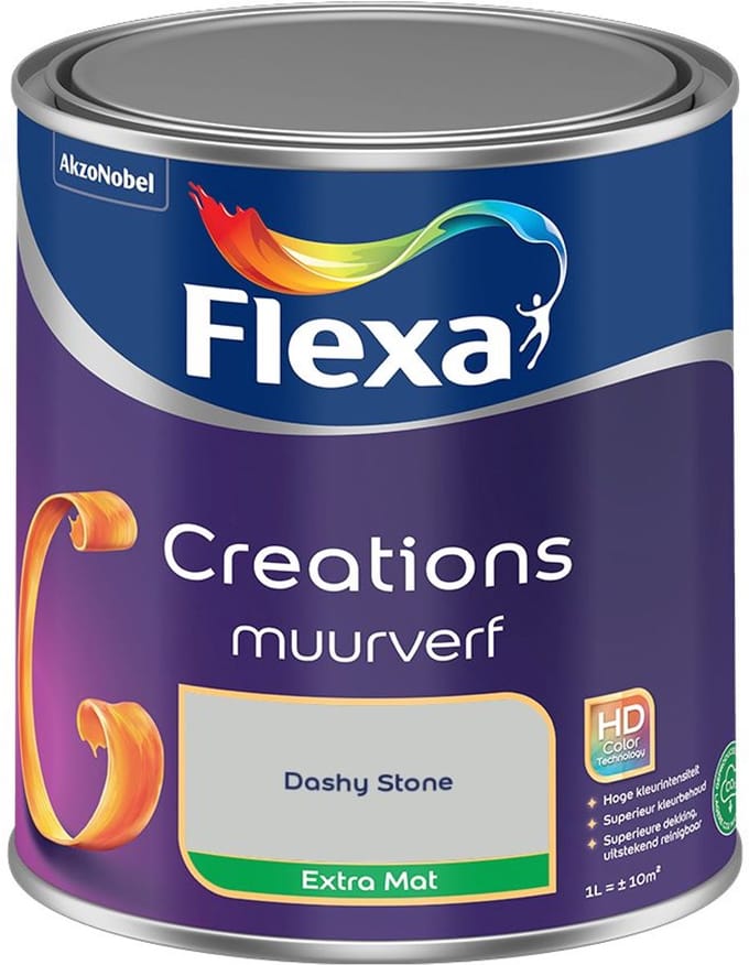 Flexa - Creations Muurverf Extra Mat - Dashy Stone - Mengverf - 1 L