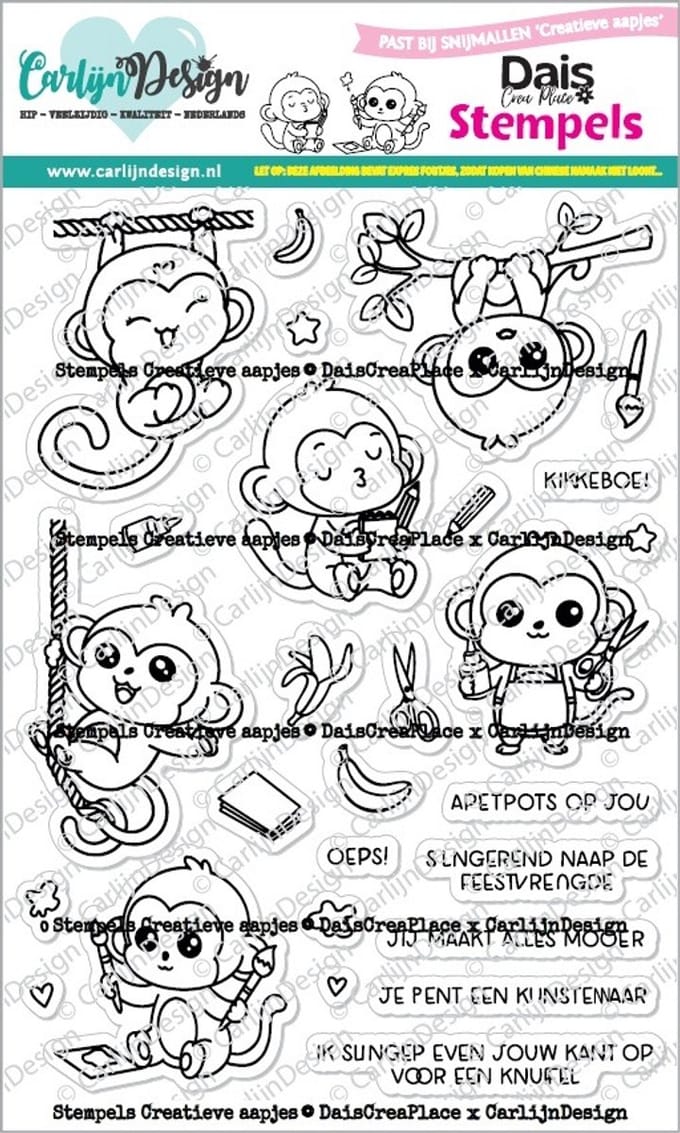 Stempels Creatieve aapjes