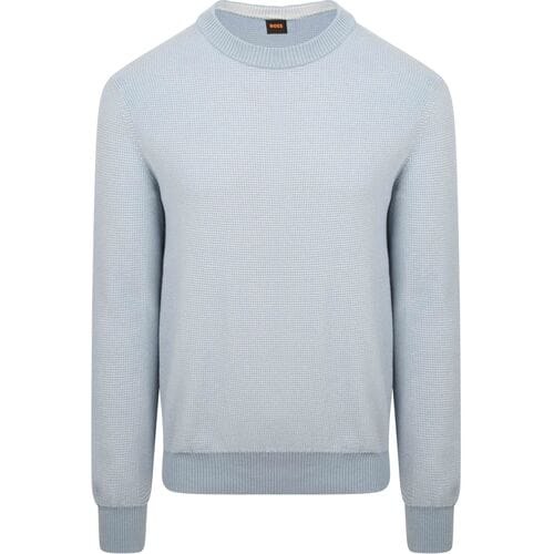 BOSS Trui Klapok Blauw - Maat XXL - Heren - Pullovers