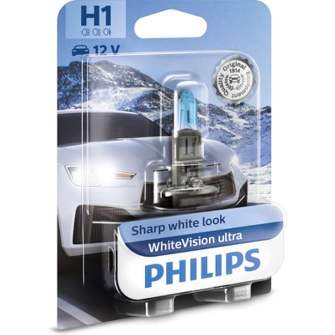 Lamp Halogeen PHILIPS H1 WhiteVision Ultra 12V, 55W