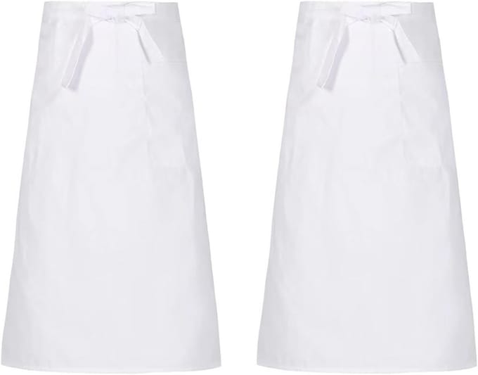 Solidchoice - Professioneel Schort met Zakjes voor Koks en Obers - 2 Stuks