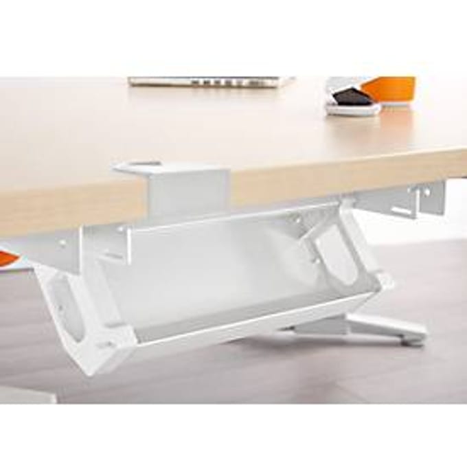 Kabelgoot - voor bureau B 800 mm PLANOVA ERGOSTYLE - B 318 mm - wit - van ons merk Schäfer Shop Genius