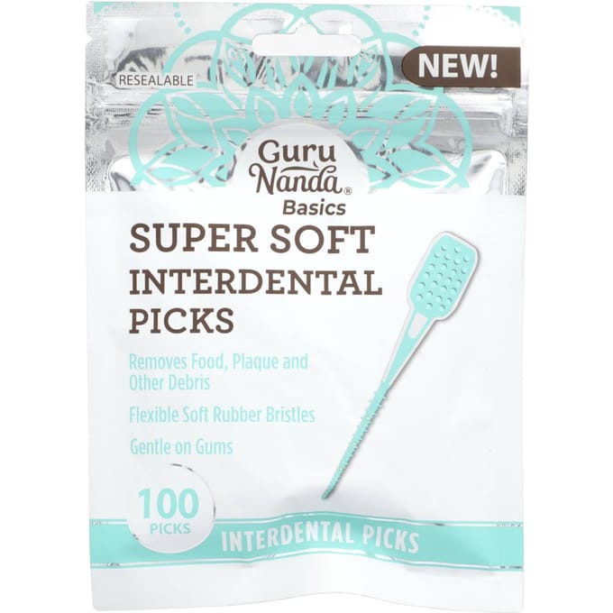 GuruNanda, Basic, Superzachte Interdentale Borstels, 100 Stuks
