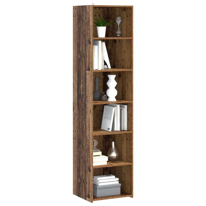 vidaXL - Dressoir - Oud - hout - 45 - x - 41 - x - 185 - cm - Bewerkt - hout