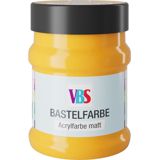 VBS Knutselverf, 230 ml - Curry geel