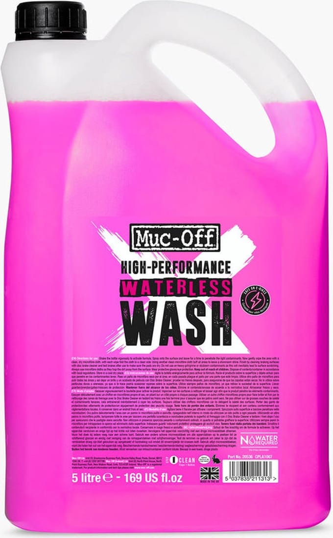 Muc-Off Waterless Wash Fiets  Auto Motor Poetsmiddel zonder water - 5L