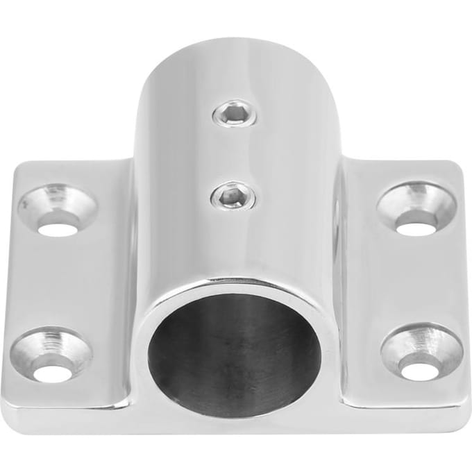 Buis Pijp Rechthoekige Basis Marine Roestvrij Staal Boot Accessoires voor Boot 25mm white