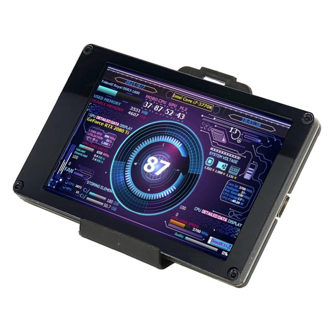 Moniteur de température d'ordinateur 3,5 pouces IPS USB Mini écran affichage de la température PC CPU moniteur de données pour PC