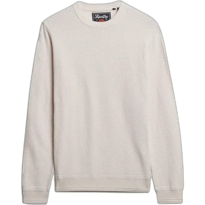 Superdry - Lichtgewicht katoenen trui met textuur - Heren - Sweaters