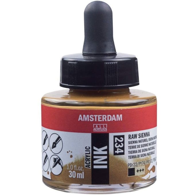 Amsterdam Acrylic Ink Fles 30 ml Sienna Naturel 234