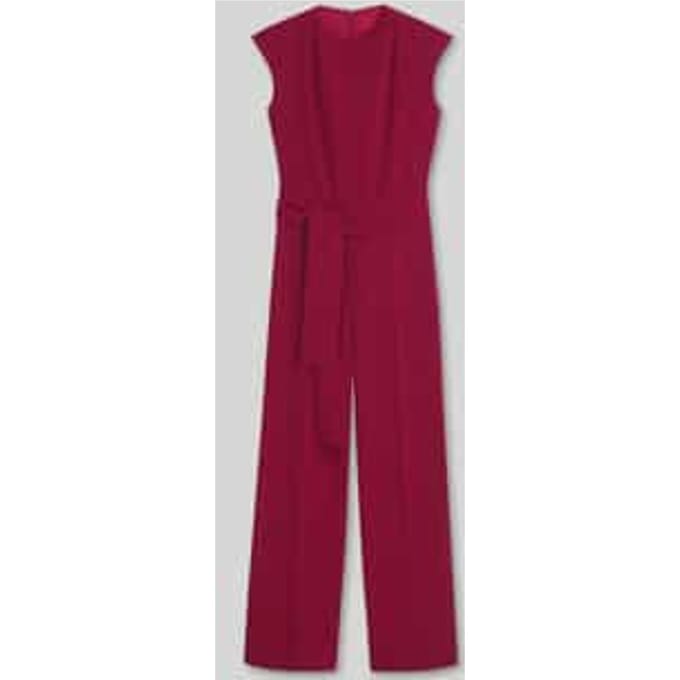 Regular fit jumpsuit met strikceintuur model 'Kathalia'