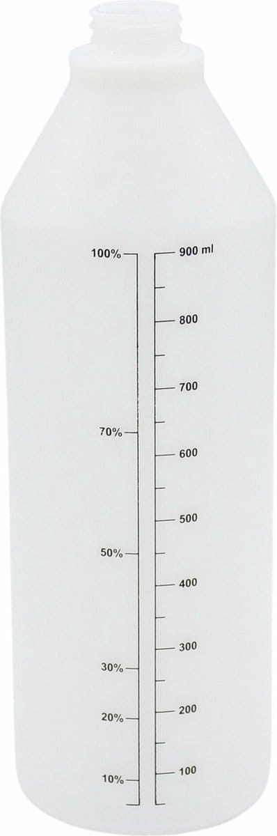 Fles Polyethyleen 1 liter met schaalverdeling