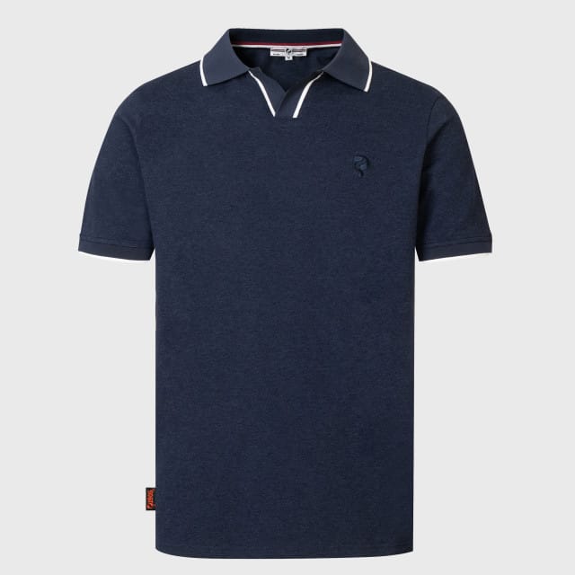 Q1905 Polo shirt stein – donker melange