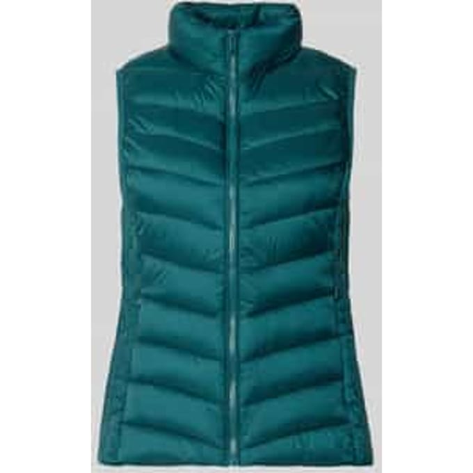 regular fit bodywarmer met opstaande kraag