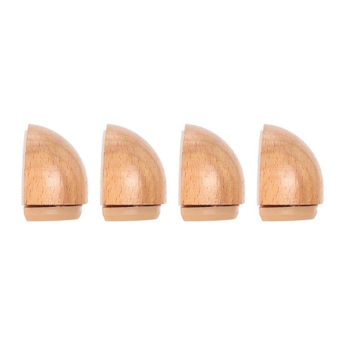 4 stuks Houten Deurstopper Multifunctioneel Stil Voorkomt Botsing Boorvrij Schokabsorberend Deur