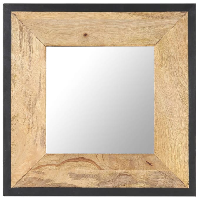 vidaXL - Spiegel - 50x50 - cm - massief - mangohout