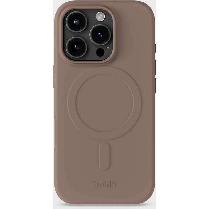 Holdit Soft MagSafe Case voor de Apple iPhone 16 Pro - Mocha Brown
