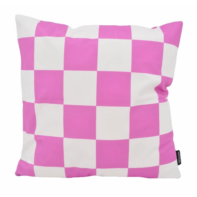 Checker Roze Kussenhoes | Katoen/Polyester | 45 x 45 cm